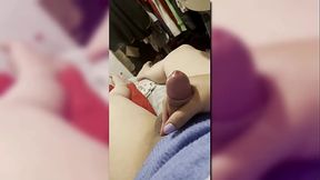 WATCH AS I PLAY WITH MY COCK THINKING ABOUT MY STEPBROTHER UNTIL I GET MY HOT CUM IN HD RUNNING DOWN MY SWEATER