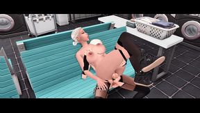 Futanari Mistress Opened The Ass Of Her Straight Friend, A Huge Cock In A Cute Ass!