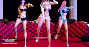 Sunmi - Lalalay Ahri Seraphine Kaisa erotic hot dance