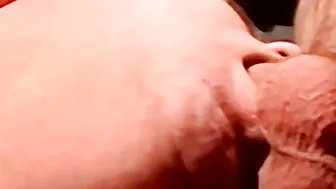 Tattooed jock gets blowjob from mature bear during masturbation