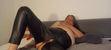 Naughty BBW on the Bed - Showing Off My Hairy Charm in Doggy