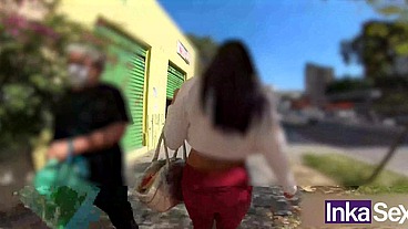 Bianca Naldy hermosa brasileña engañada por desconocido en las calles de São Paulo