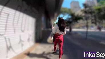 Bianca Naldy hermosa brasileña engañada por desconocido en las calles de São Paulo