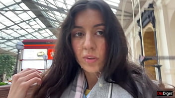 Fuck me right now and cum on my face in public - I want everyone to see me covered in cum! - Cumwalk