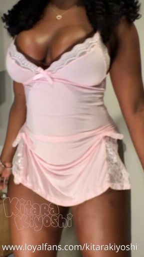 7 min nightgown ass worship twerk with hello kitty buttplug
