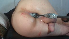 HOMEMADE TOY ON MY FUCK MACHINE FEELS AMAZING AS IT POPS IN AND OUT OF MY ASS