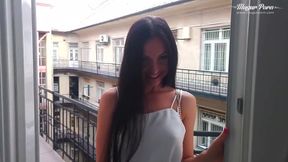 Tiny Russian babe fucked on casting couch