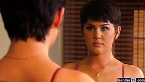 New tran stepsister barebacked by stepbro