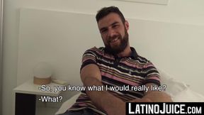 LatinoJuice.com - Horny guys Tommy and Walter revealed to me their cockswallowing and