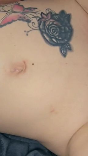 Stepsister enjoys fingering in her vagina and then gets fucked by her stepbrother's cock   Clip 1