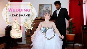 Wedding Headshave - WMV - featuring Jane Judge and RickyxxxRails in this romantic haircut before marriage, getting hair all over the wedding dress as he shaves Jane bald and fucks her face