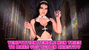 Temptation Temple Nun Tries to Make You Cum In Chastity