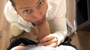 Blowjob In The Office Monster Cock Huge Cum Epic Facial 14 Min