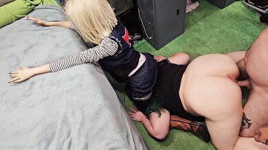 girlfriend traps me for stepbro