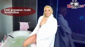 German Step mother seduced Step daughter for first time lesbian sex