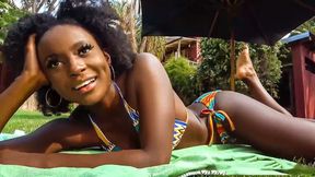 Black girl gets her tight ass pounded on a picnic date