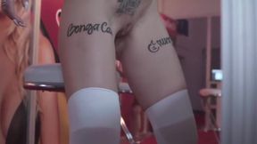Sexy Skinny Girl Dancing Teasing Slow Motion 01