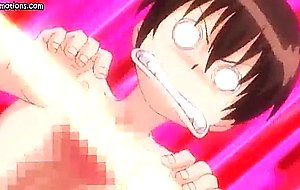 Animated brunette masturbating