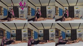 Slave cant stay away Pt 4: Scissor holds, extreme nipple torment, and CBT