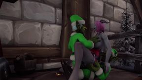 santa s elves got a demon girl