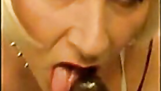 Amber's POINT OF VIEW: Deepthroating Huge Black Penis in Amateur Crossdresser Oral Vid