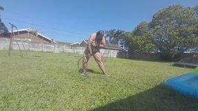 Bodystocking and Muddy Cleanup