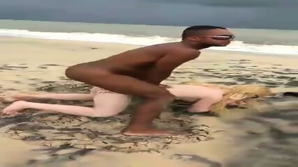 lucky of a bitch fisherman ate the brunette and albino in the middle of the beach