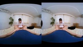 【無】[VR] 献身的な看病をしてくれる爆乳ナースが馬乗りで性欲を爆発させてきた 美雲あい梨 パート1
