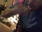 Blake Joseph young mixed cock tatted boy thick dick  jacking off with his big  fat hard huge dick