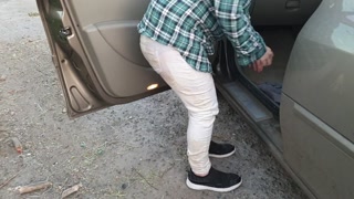 AliceWetting - I cant stop wetting my jeans in the car again! Oops ;)