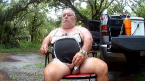 Mark Fletcher dressed up edging my cock, eating my cum