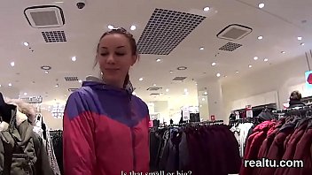 Fantastic czech nympho was tempted in the shopping centre and banged in pov