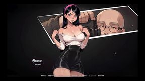 my new girlfriend [ taboo hentai game ] ep.35 my gf likes to show her latex panties to older man !
