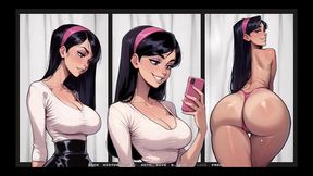 my new girlfriend [ taboo hentai game ] ep.35 my gf likes to show her latex panties to older man !