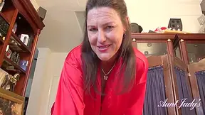 Joan A And Aunt Judys - Your 55yo Mature Hairy Step Massages You And Jacks You Off