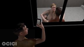 Shower Time (VAM) - Blowjob and Riding Sex - OCICI