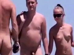 Walkers on Nude Beach