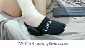 SOCK FETISH- ANKLE SOCK- FEET- FOOT