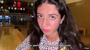 Man spits on woman's face in sushi spot &mdash;  she licks it off while eating rolls