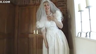 hazel into wedding dress