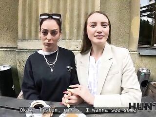 HUNT4K. GF had to see her gal screwed with stranger