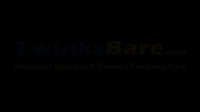 Twinks Gets Ass Sprayed with Jizz After Intense Bareback Session