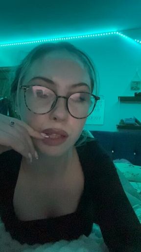 Cum in a glass for me