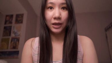 My asian chick at the sex convention getting fucked at home