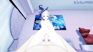 Murasaki Shion and I have intense sex in the bedroom. - Hololive VTuber POV Hentai