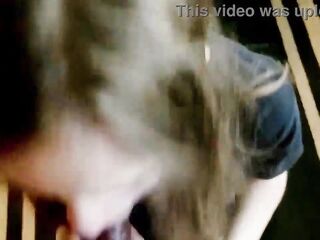 Lesbian roommate sucks dong for rent