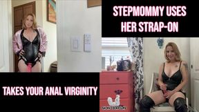Stepmommy Uses Her Strap-On: Takes Your Anal Virginity - Jane Cane, Shiny Cock Films