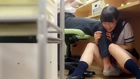 Azu Makoto in Azu Getting Kinky In A Silent Librairy - JapansTiniest