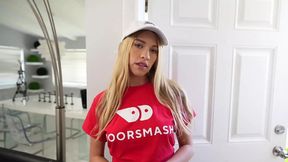 Blonde with Braces Khloe Kapri squirts on Conor's wet burrito