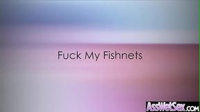 (Aleksa Nicole) Oiled Big Butt Slut Girl Enjoy Deep Anal Sex movie-05